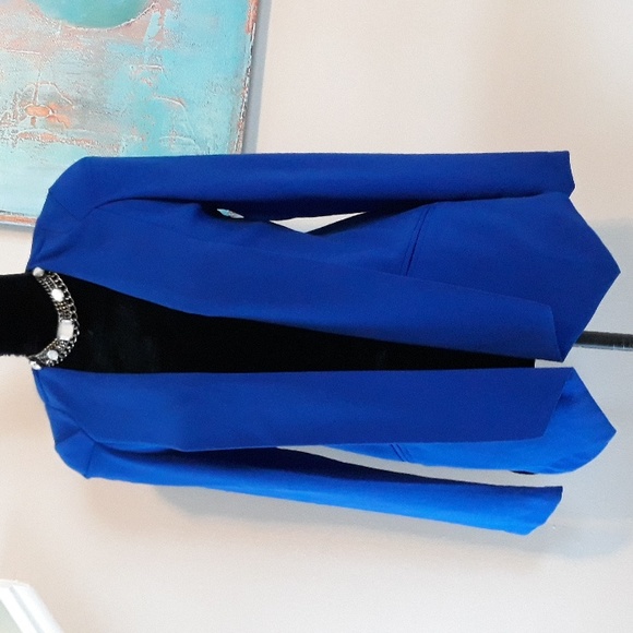 Forever21/ Blue/ Draped Front Blazer Size M - Picture 8 of 12
